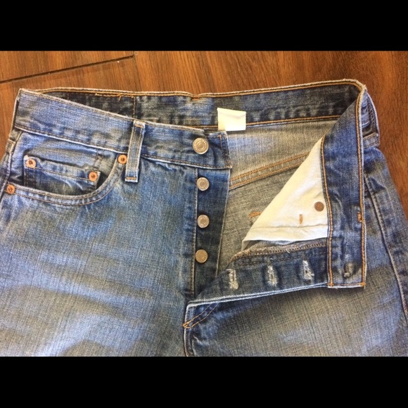Vintage Levi's Levis 501 Jeans Button Fly - Picture 3 of 8